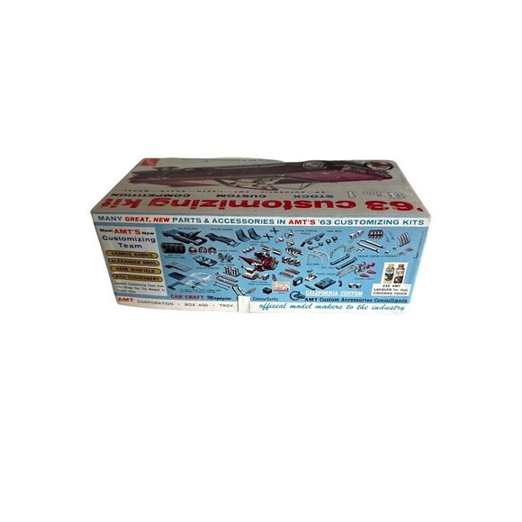 Vintage AMT '63 Customizing Kit Buick Electra 225 Convertible 3 In 1 Model Car - Picture 4 of 10